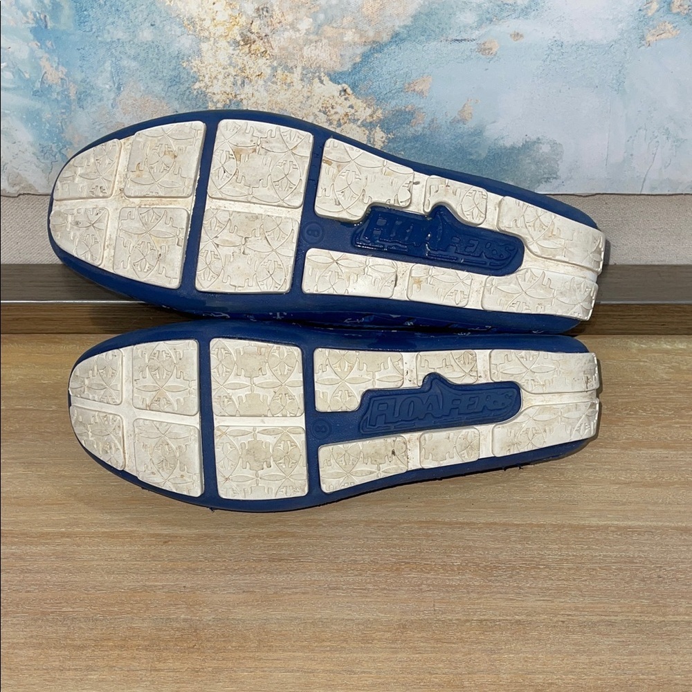 Floafers Nautical Blue Women's Loafers with Anchor Design - Size 8 - Picture 10 of 10